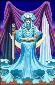 Interpretarea si semnificatiile cartii de Tarot Marea Preoteasa 2